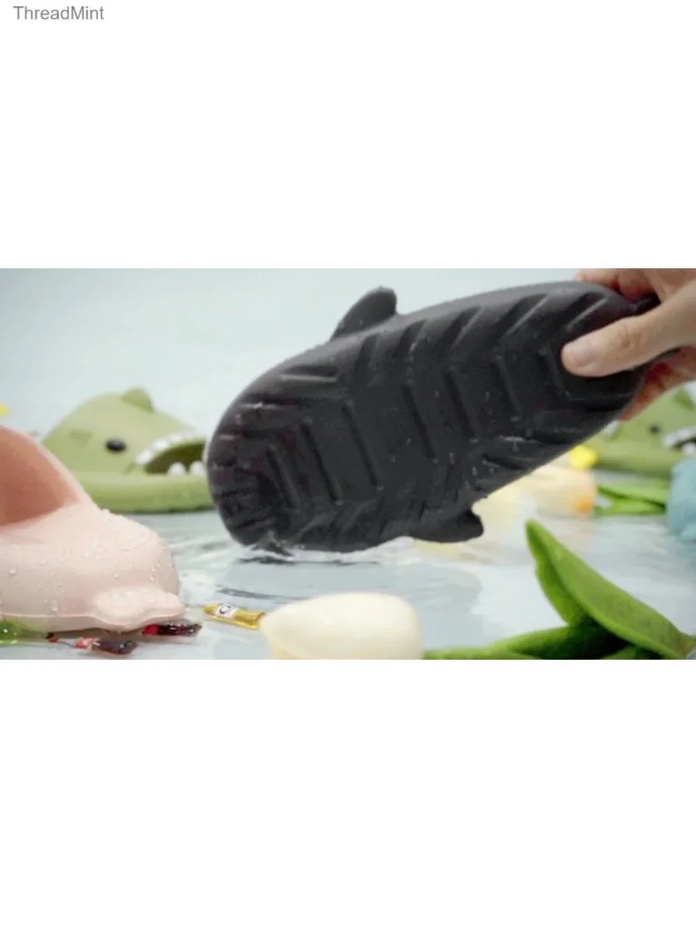 Kids Shark Slides Boys Girls Cloud Sandals Non-Slip EVA